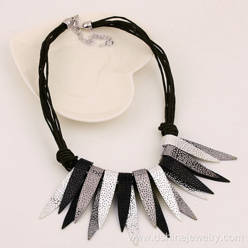 Fashion Alloy Collar Necklace Tassel Necklace Design